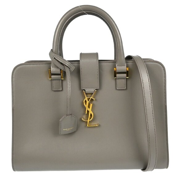 Saint Laurent Gray Baby Cabas 2way Handbag XX06785 - Picture 1 of 7